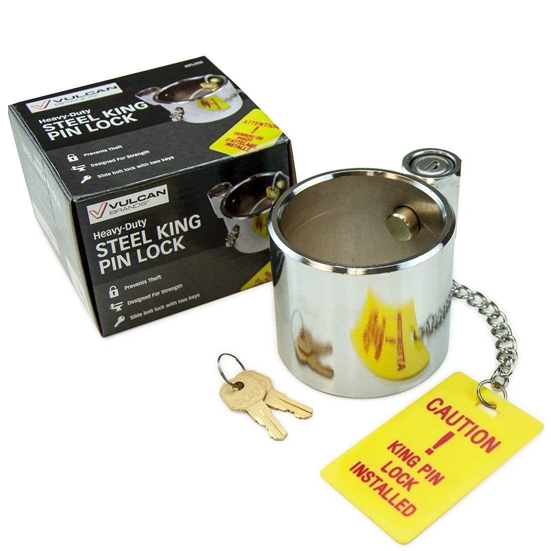 Trailer Security Bundle | King Pin Lock and Glad Hand Lock - Protects Any RV, Equipment or Class 8 Trailer - Image 4