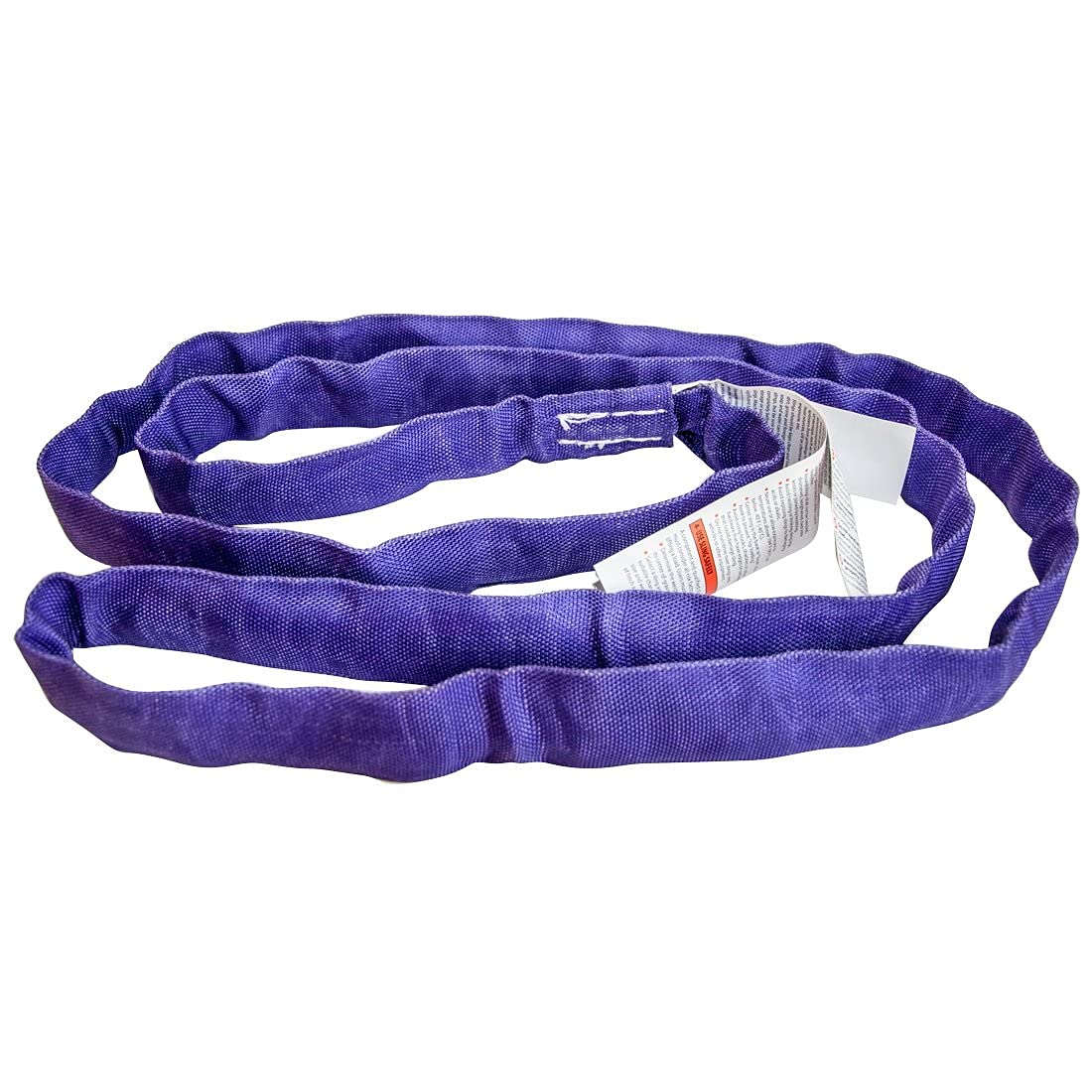 VULCAN Round Sling - Light Duty - 8 Foot - Purple - Safe Working Load of 2,600 lbs. (V), 2,100 lbs. (C) and 5,200 lbs. (B) - Image 4