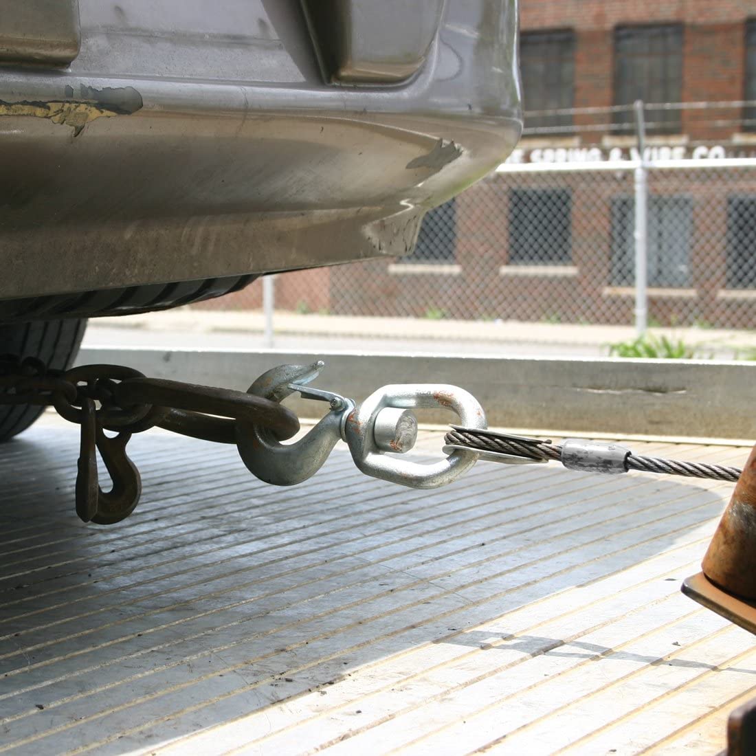 VULCAN Steel Core Winch Cable with Swivel Hook - 1/2 Inch x 50 Foot - 26,600 Pound Minimum Breaking Strength - Image 5
