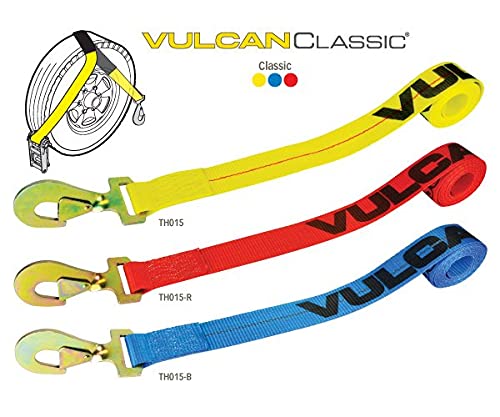 VULCAN Wheel Dolly Tire Harness - Twisted Snap Hook - 84 Inch - Classic Yellow - 3,300 Pound Safe Working Load - Image 4