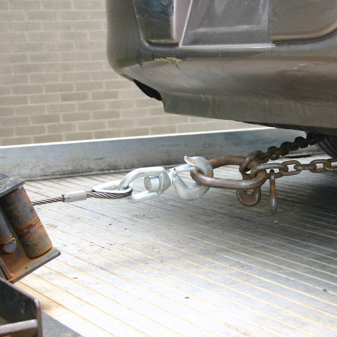VULCAN Steel Core Winch Cable with Swivel Hook - 1/2 Inch x 75 Foot - 26,600 Pound Minimum Breaking Strength - Image 4
